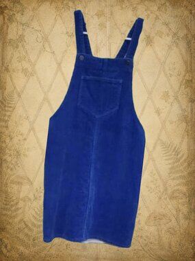 🍄50% TWIK Cobalt Blue Corduroy Jumper sz XS